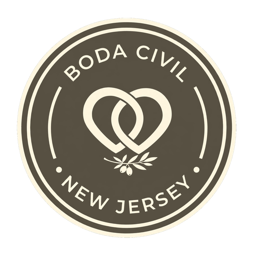 Boda Civil New Jersey — sello
