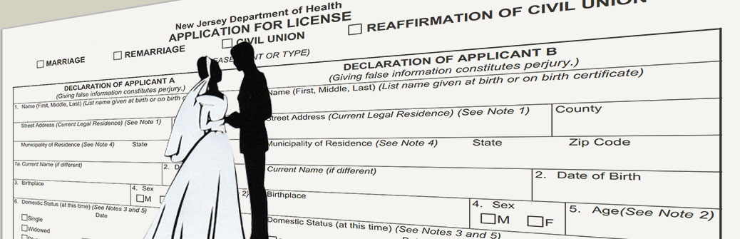 Requisitos para obtener la licencia de matrimonio en Newark, New Jersey